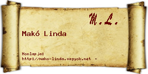 Makó Linda névjegykártya